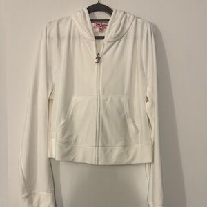 Juicy Couture White Zip-Up Hoodie and Pants